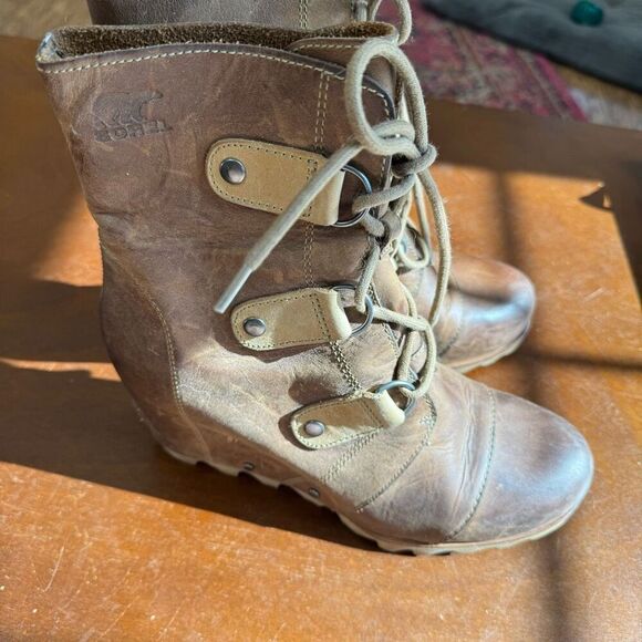 Sorel Joan of Arc Wedge Boots Size 8.5 - Picture 5 of 7